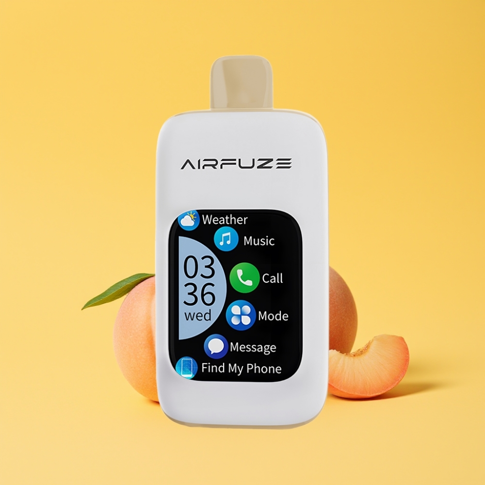 AirFuze Smart 30000 Puff Disposable Pod Pesca Succosa Display TFT 2.01" Touch Screen Batteria 900mAh Tipo-C