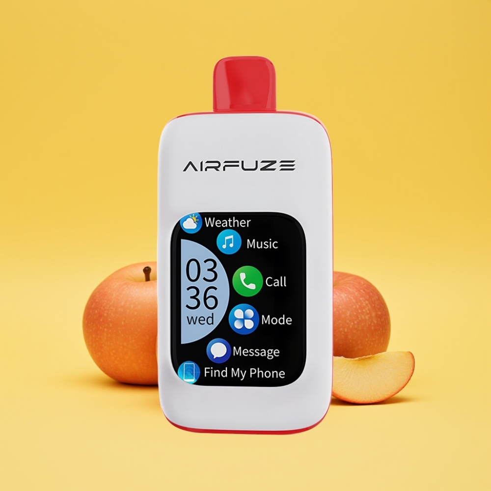 AirFuze Smart 30000 Puff Disposable Pod TFT Touch Display Tipo-C 900mAh Mela Tripla 5% Nicotina
