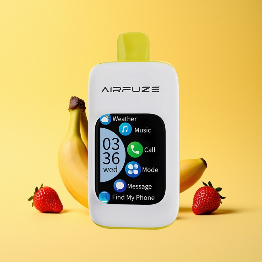 AirFuze Smart Pro 40000 Puff Ricaricabile con Touch Screen e Connessione Wireless Fragola Banana