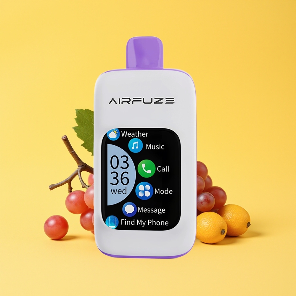 AirFuze Smart Pro 40000 Puffs Ricaricabile 20ML Uva Esplosione Schermo Touch 3 Modalità