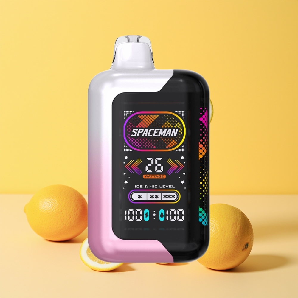 SMOK SPACEMAN SP40000 Zero Nic Disposable 20ml Limonata Rosa 1000mAh Schermo LED 2.28" 4 Modalità Potenza 4 Livelli Ghiaccio