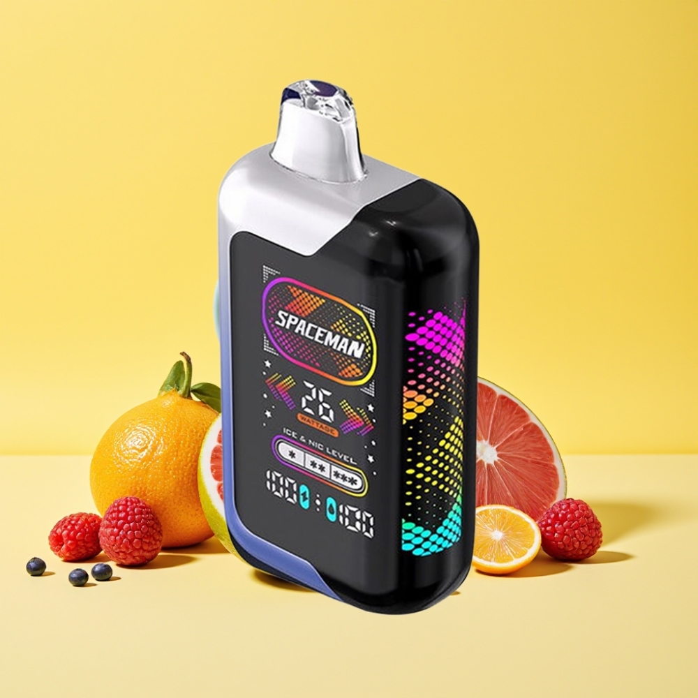 SMOK SPACEMAN SP40000 Zero Nicotine Disposable 40000 boccate Blu Razz Ghiaccio 20ml 0% sale nicotinica 1000mAh schermo LED 2.28\" luce dinamica