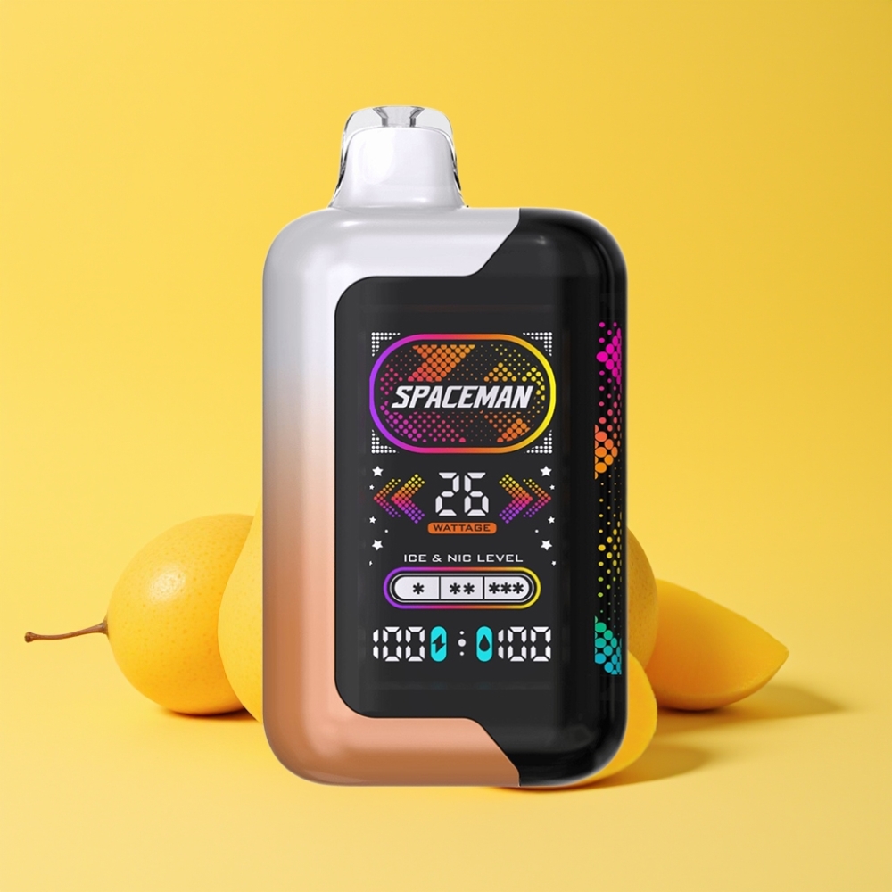 SMOK SPACEMAN SP40000 Zero Nicotine Disposable 40000 puff 20ml gusto Mango Acido Honey Dew schermo LED 2.28" batteria 1000mAh ricaricabile USB-C