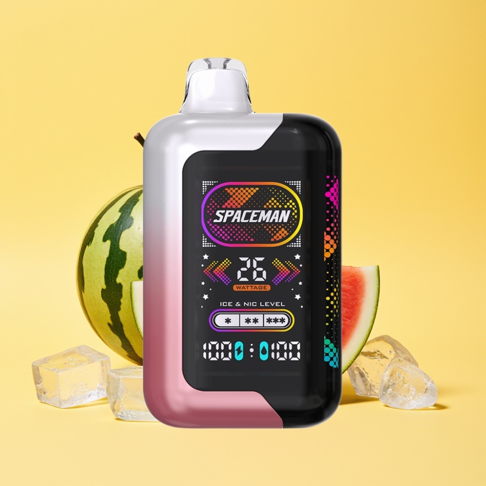SMOK SPACEMAN SP40000 Zero Nicotine Disposable Vape Anguria Ghiacciata 20ml 0% 1000mAh Schermo LED 2.28"